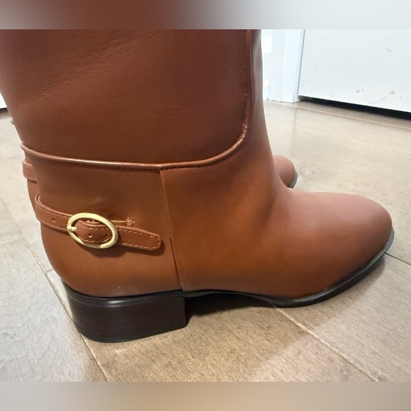Franco Sarto Jazrin Cognac Knee-High Riding Boots. NWT- size 6.5 wide calf - Picture 10 of 13